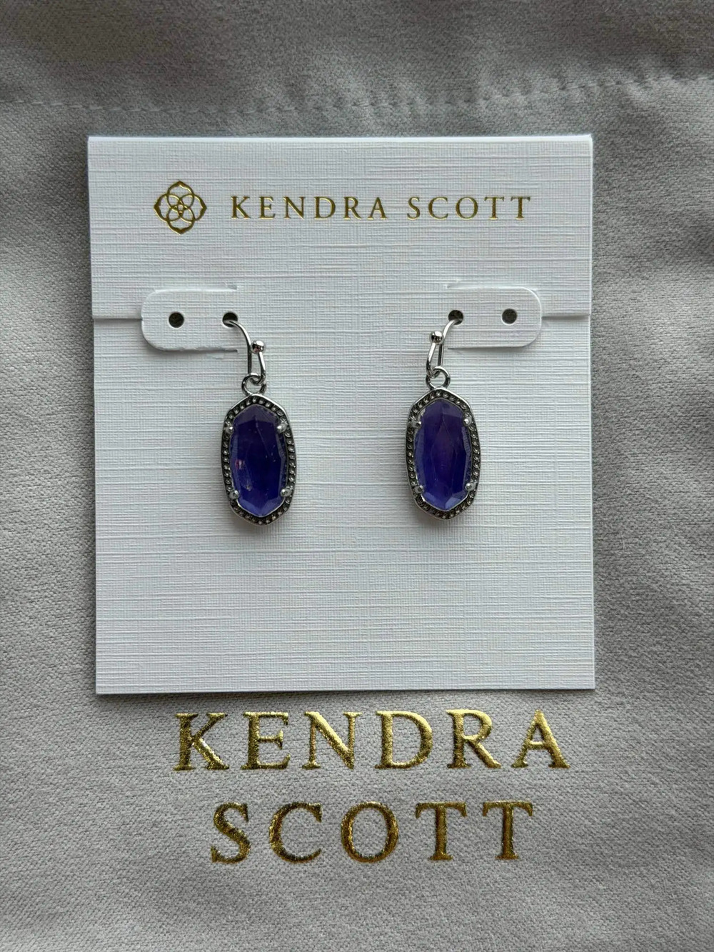 Kendra Scott Blue Teardrop Earrings